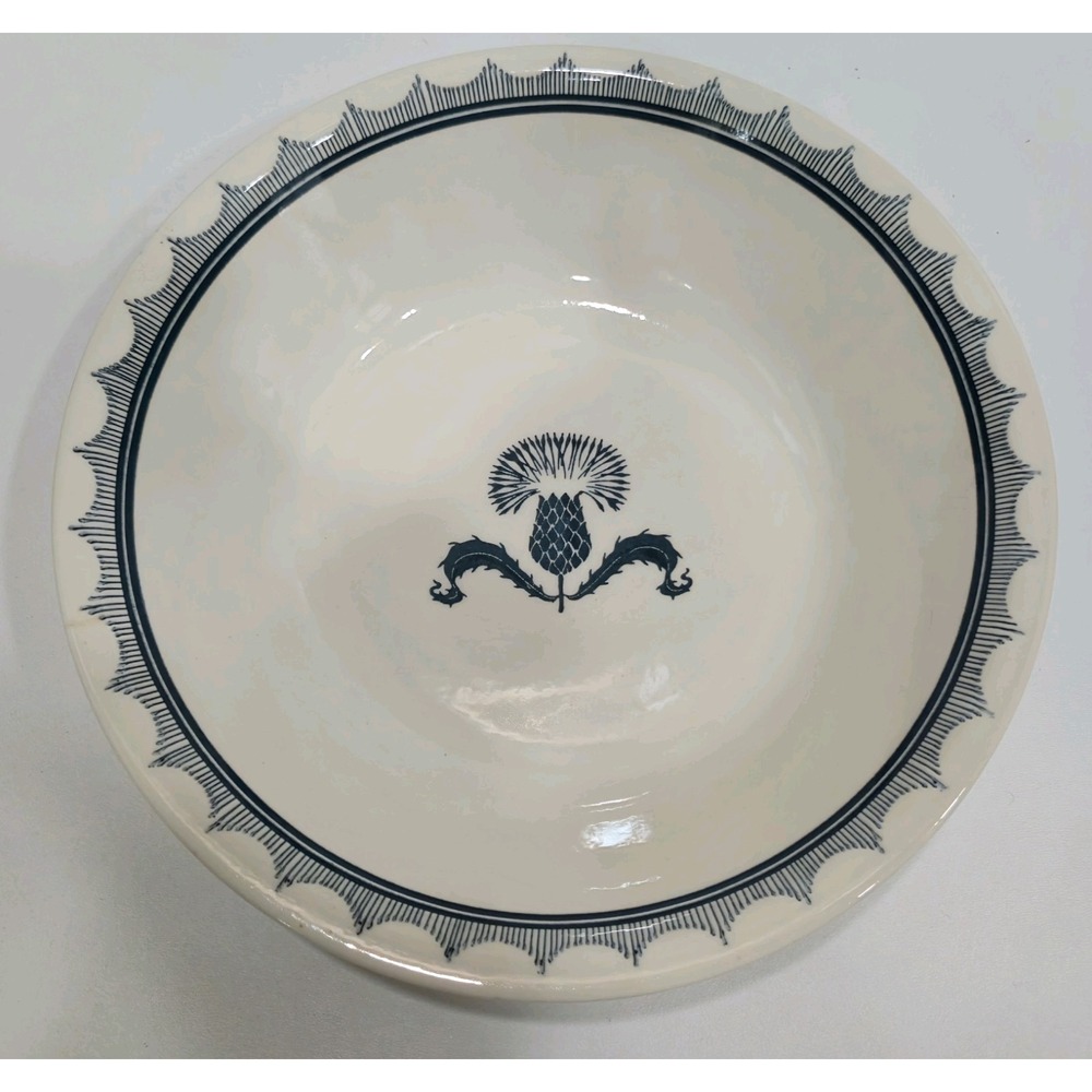 Vintage Royal China Blue Thistle Serving Bowl | 12" Wide X 2.5" Tall